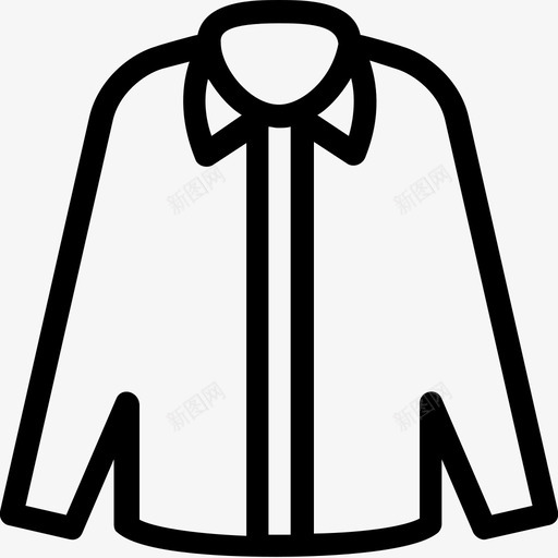 夹克小西装服装图标svg_新图网 https://ixintu.com 夹克 套头衫 小西装 时尚 时尚平滑线条图标 服装 连帽衫