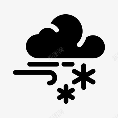 雪和风云雪图标图标