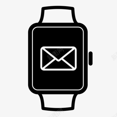 智能手表设备电子邮件图标图标