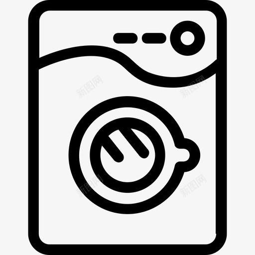 洗衣机电器烘干机图标svg_新图网 https://ixintu.com 洗衣机 烘干机 电器 电子 酒店平滑线图标