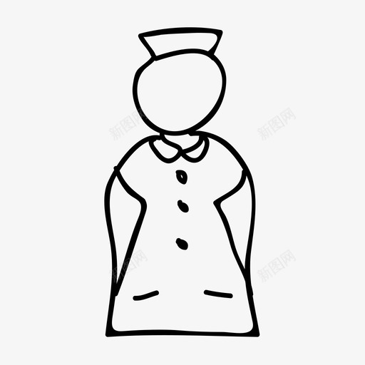 助产士医生护士图标svg_新图网 https://ixintu.com 助产士 医生 员工 妇女 护士