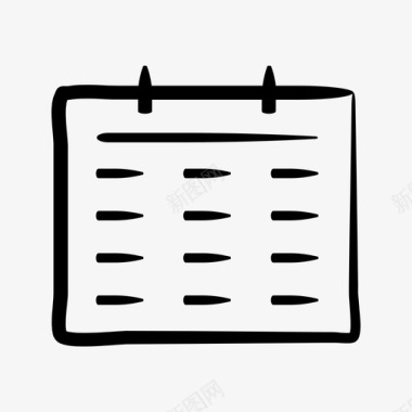日程表议程日历图标图标