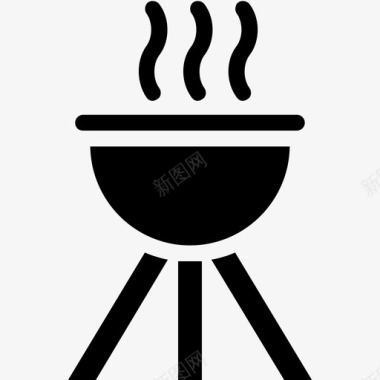 旅游烧烤烹饪图标图标