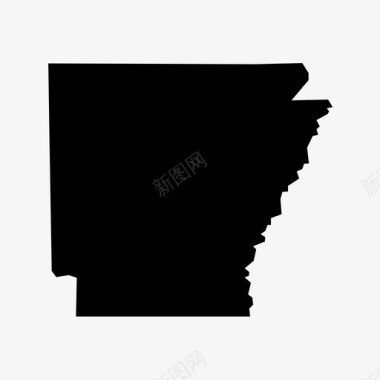 阿肯色州州美国图标图标