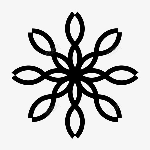 抽象的花装饰象征图标svg_新图网 https://ixintu.com 抽象的花 装饰 象征
