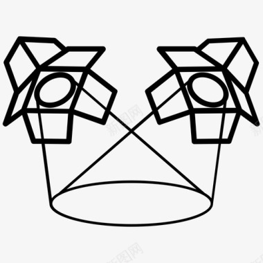 展厅名气灯光图标图标