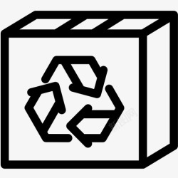 回收箱纸张回收图标图标