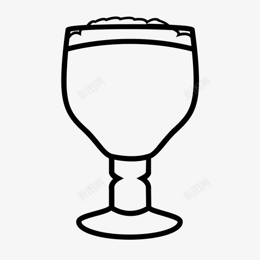 高脚杯啤酒杯比利时金发图标svg_新图网 https://ixintu.com 啤酒杯 圣杯 比利时 金发 高脚杯啤酒杯