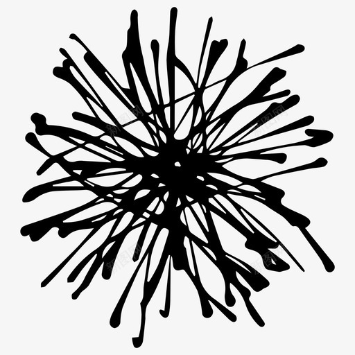 花抽象圆珠笔图标svg_新图网 https://ixintu.com 圆珠笔 抽象 涂鸦 自然 花