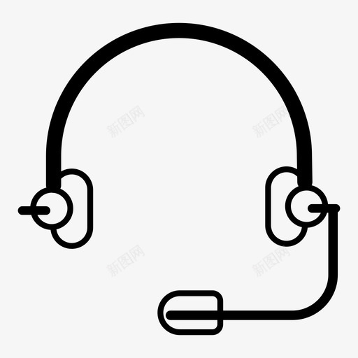 耳机麦克风音乐图标svg_新图网 https://ixintu.com 耳机 音乐 麦克风