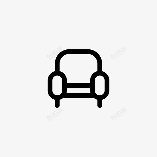 沙发座位单人沙发图标svg_新图网 https://ixintu.com 单人沙发 坐 座位 沙发 短住公寓