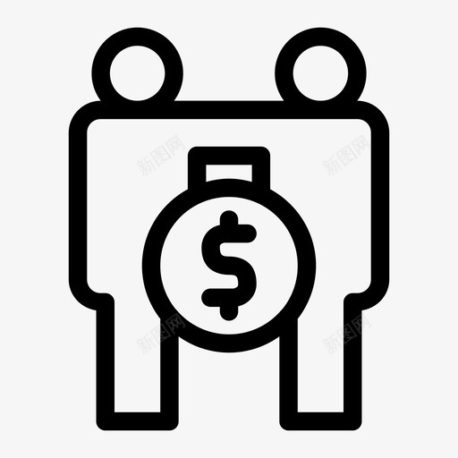 合伙商业合作图标svg_新图网 https://ixintu.com 交易 关系 合伙 合作 商业