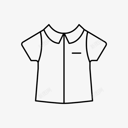 衬衫衣服马球衫图标svg_新图网 https://ixintu.com t恤 衣服 衬衫 马球衫