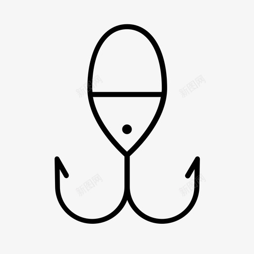 鱼钩冒险钓鱼图标svg_新图网 https://ixintu.com 冒险 爱好 钓具 钓鱼 鱼钩