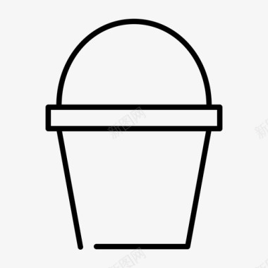 桶容器油漆桶图标图标