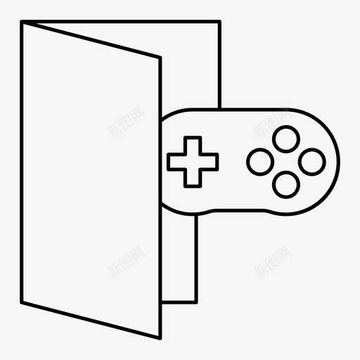 游戏文件夹控制台控制器图标svg_新图网 https://ixintu.com 娱乐 控制台 控制器 文件和文件夹 游戏文件夹