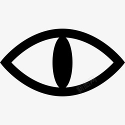 动物瞳孔有爬行动物瞳孔的眼睛手势眼罩图标高清图片