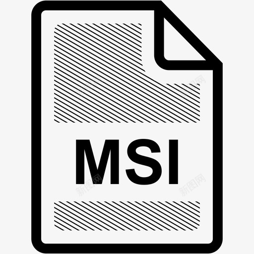 msi文件扩展名格式图标svg_新图网 https://ixintu.com msi文件 扩展名 文件格式 格式 类型