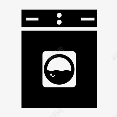 洗衣机电子产品图标图标