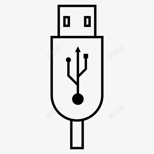 usb连接数据图标svg_新图网 https://ixintu.com usb 数据 设备 连接 驱动器