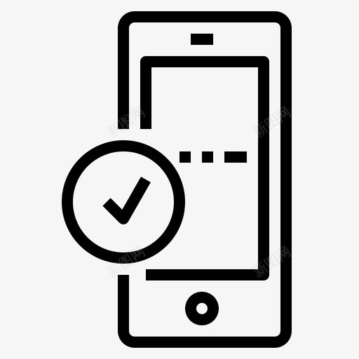 移动支票设备电话图标svg_新图网 https://ixintu.com 智能手机 电话 移动功能 移动支票 设备