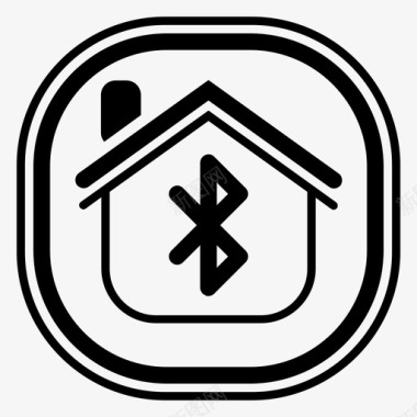 蓝牙家庭房屋物业图标图标