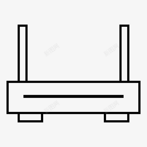 路由器连接互联网图标svg_新图网 https://ixintu.com lan wifi 互联网 接口 路由器 连接