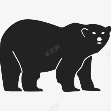 熊动物极地图标图标