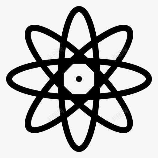 原子细胞化学图标svg_新图网 https://ixintu.com 化学 原子 教育线图标 物理 细胞