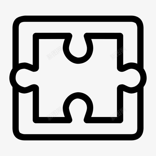 拼图天才游戏图标svg_新图网 https://ixintu.com 天才 拼图 拼图块 拼图集 游戏 策略