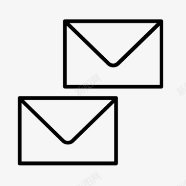 邮件信封邮局图标图标