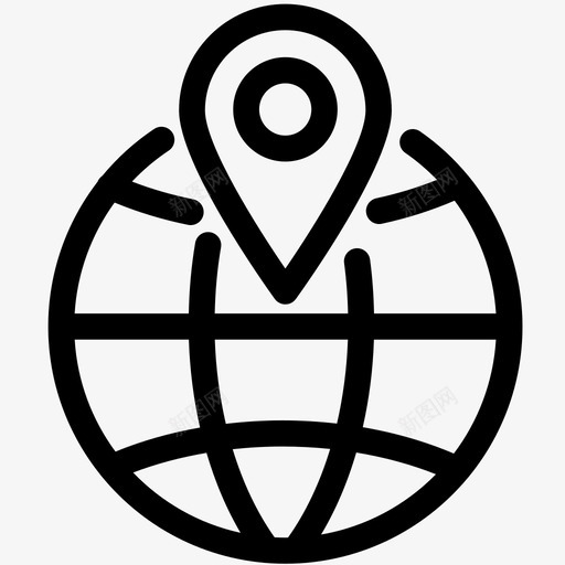 地址目的地固定点图标svg_新图网 https://ixintu.com 全球 商业电子商务物流概要 固定点 地址 地点 目的地
