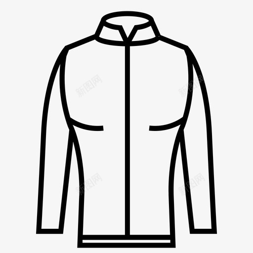 夹克衣服外套图标svg_新图网 https://ixintu.com 外套 外套系列4 夹克 男式 衣服