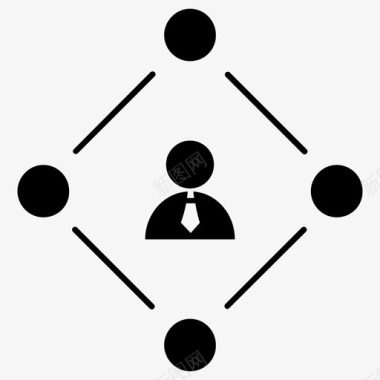 商业团体商人联系团体图标图标