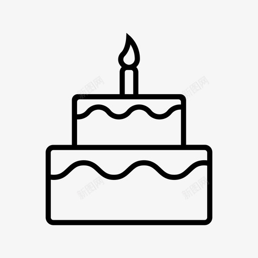 生日蛋糕生日快乐图标svg_新图网 https://ixintu.com 生日快乐 生日蛋糕