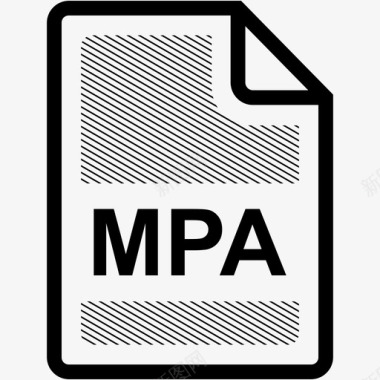 mpa文件扩展名格式图标图标