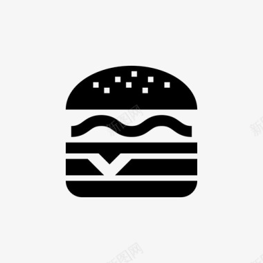 芝士汉堡餐厅食物图标图标