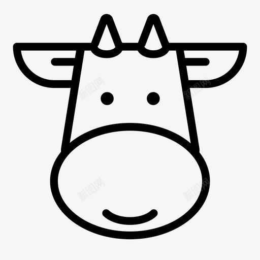 牛动物农场图标svg_新图网 https://ixintu.com 农场 动物 奶牛 牛 牛奶
