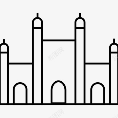 喀布尔建筑地标图标图标