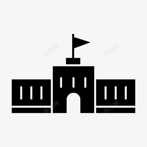 圣地亚哥建筑地标图标svg_新图网 https://ixintu.com 圣地亚哥 地标 建筑 旅游 纪念碑 首都世界地标符号