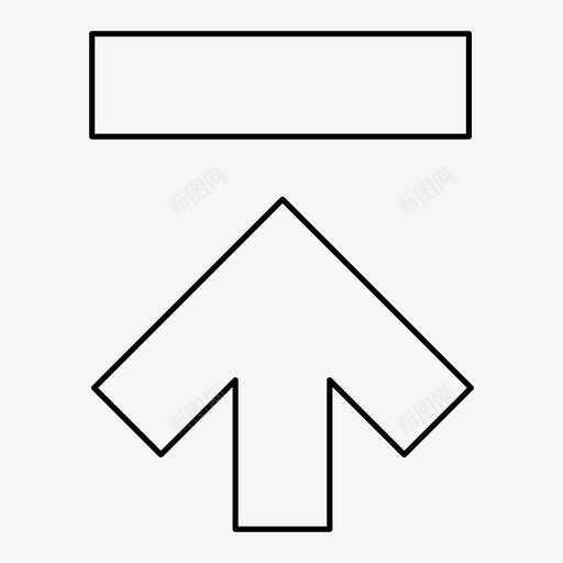 最上面的箭头向前向上图标svg_新图网 https://ixintu.com 上传 向上 向前 导航箭头四机 最上面的箭头