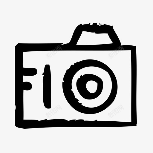 照相机设备电子产品图标svg_新图网 https://ixintu.com 小工具 照相机 电子产品 硬件 草图 设备