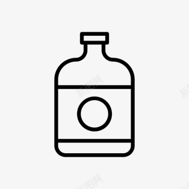 酒瓶罐子药图标图标