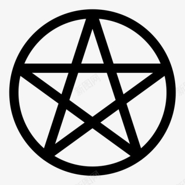 五角星魔法神秘主义图标图标
