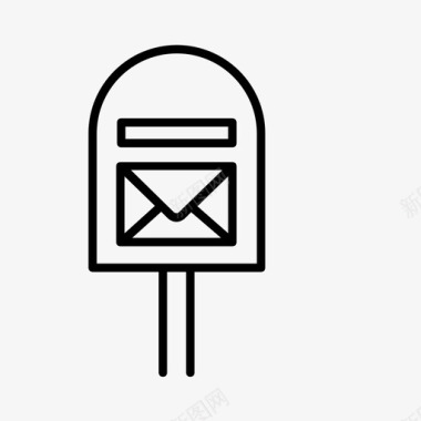 信箱投递邮件图标图标