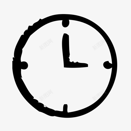 时钟商务开发图标svg_新图网 https://ixintu.com 办公室 商务 开发 时钟 草图 规划 项目管理