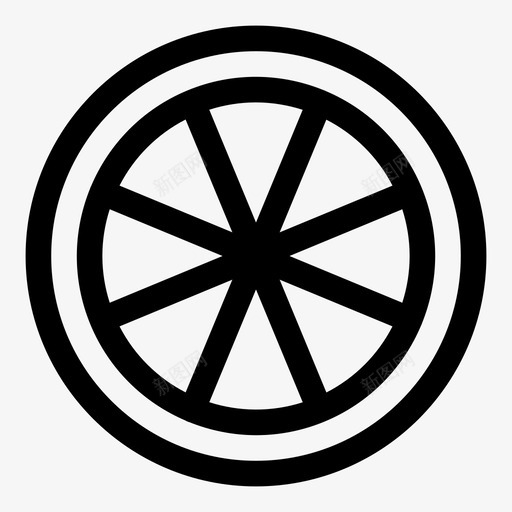 车轮运输纯线路图标svg_新图网 https://ixintu.com 纯线路 车轮 运输