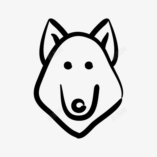狗动物猎犬图标svg_新图网 https://ixintu.com 动物 宠物 手绘 狗 猎犬