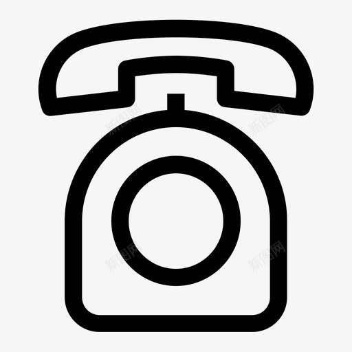 复古电话磁盘固定电话图标svg_新图网 https://ixintu.com 固定电话 复古电话 旋转 杂项vi轮廓 磁盘
