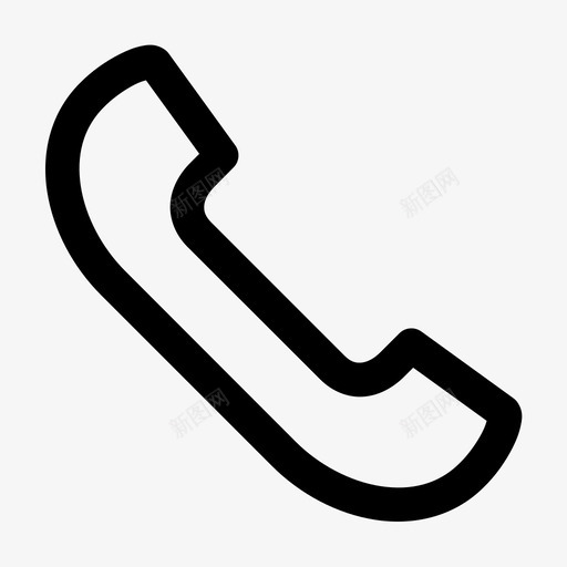 电话呼叫移动电话图标svg_新图网 https://ixintu.com 呼叫 方向粗体 电话 移动电话